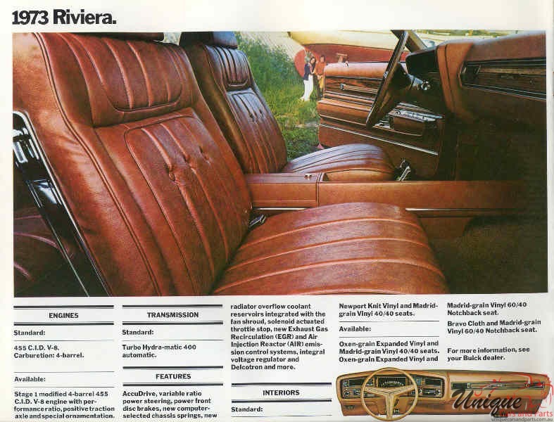 1973 Buick Riviera Brochure Page 2